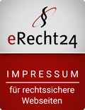 eRecht24 Siegel für rechtskonformes Impressum